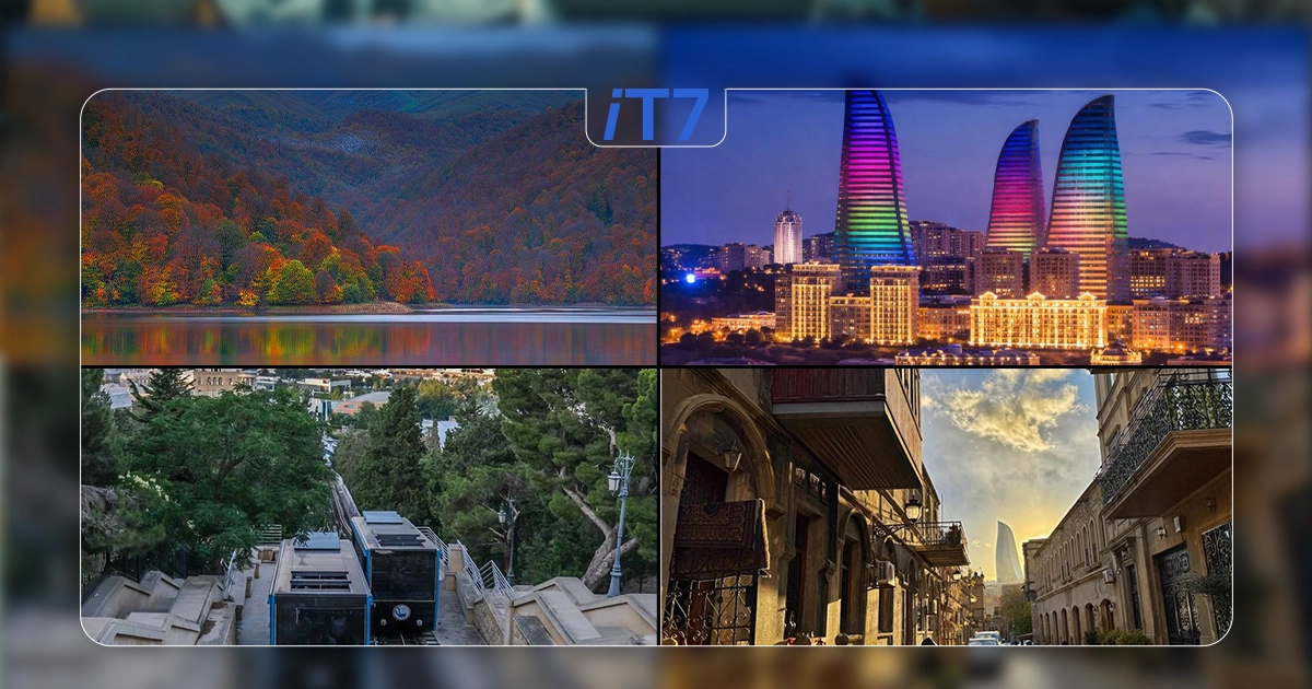 جمهوری آذربایجان, Azerbaijan، سفر به آذربایجان, Travel to Azerbaijan، تاریخ آذربایجان, Azerbaijan History، گردشگری باکو, Baku Tourism، ویزای آذربایجان, Azerbaijan Visa، سرزمین آتش, Land of Fire، دیدنی‌های باکو, Baku Sightseeing، دریای خزر, Caspian Sea، جاده ابریشم, Silk Road، iTravel7, iTravel7، آی تراول سون, iTravel Seven، ویزای الکترونیکی, e-Visa، اقامت در باکو, Baku Accommodation، بهترین زمان سفر به آذربایجان, Best Time to Visit Azerbaijan، شهر شکی, Sheki City، طبیعت قوبا, Quba Nature، لنکران, Lankaran، نخجوان, Nakhchivan.