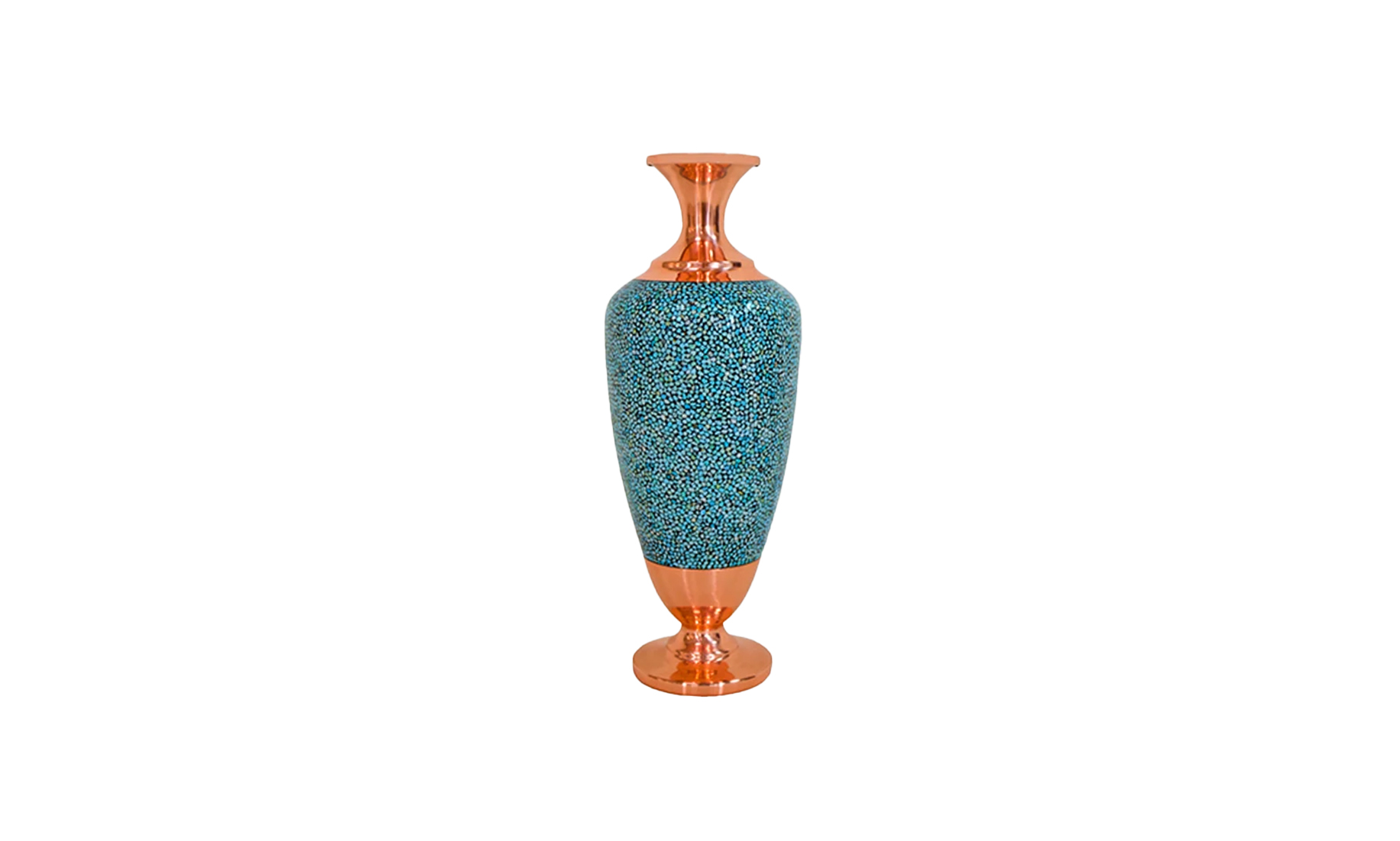 گلدان سناتوری مسی (فیروزه کوبی)
