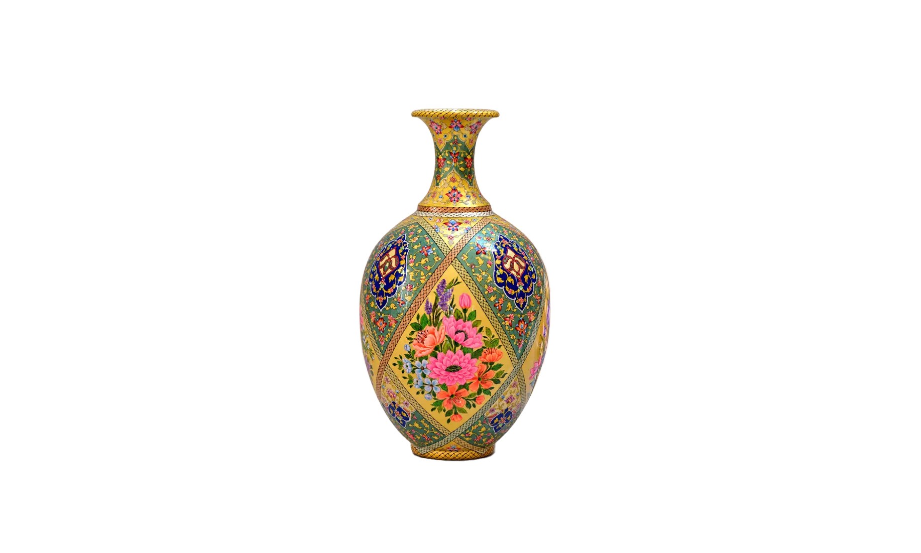 گلدان چهارنگار (مس و پرداز تشعیرVIP)